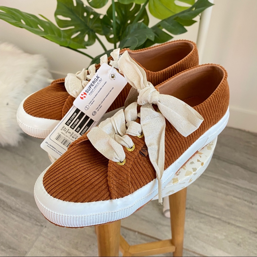 Superga • NWT Brown Corduroy Sneakers - Picture 5 of 7